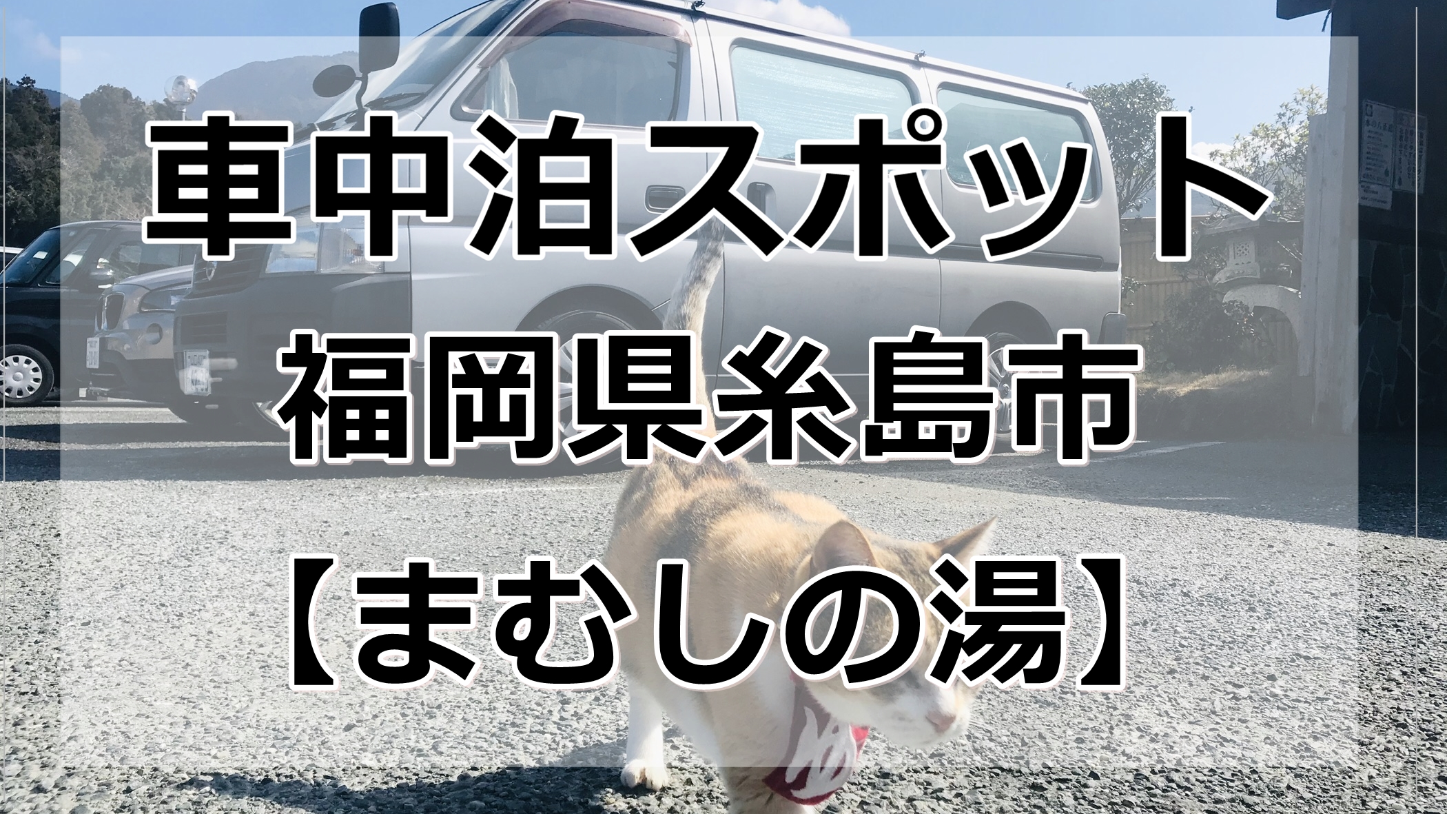 糸島 まむしの湯で車中泊情報 看板猫がとにかくかわいい 車中泊女子 初心者向けバンライフブログ